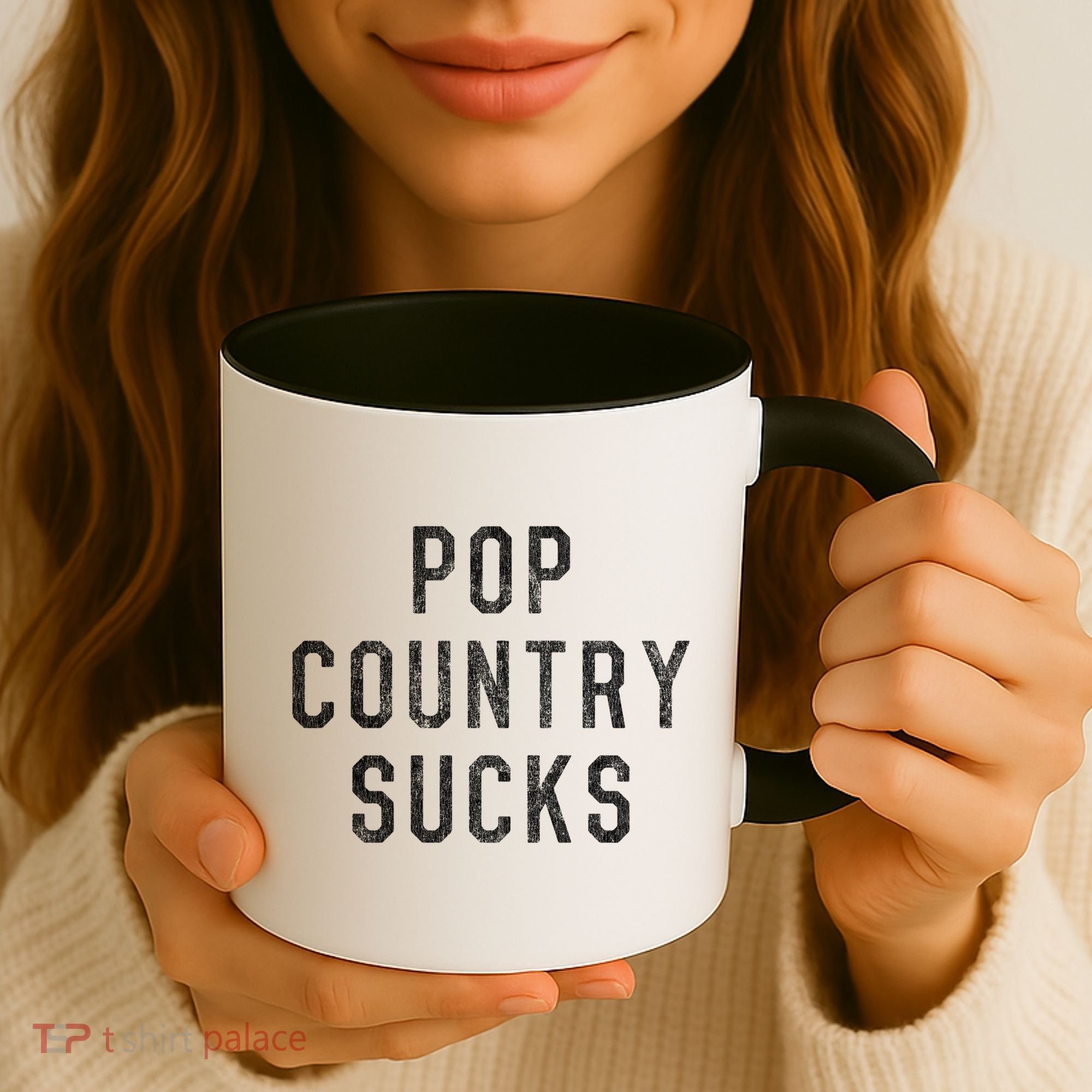 Pop Country Music Sucks Cute Gift Coffee Mug