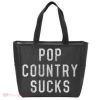 Pop Country Music Sucks Cute Gift Tote Bag thumb 0