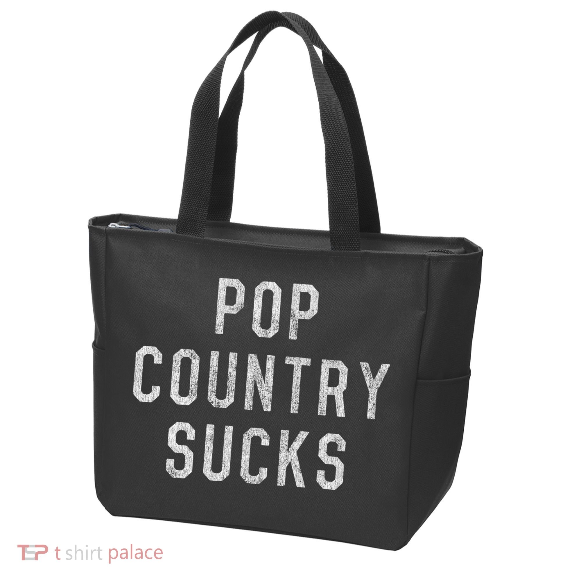 Pop Country Music Sucks Cute Gift Tote Bag
