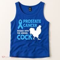Prostate Cancer Messed With The Wrong Cock Cancer Awareness Gift Tank Top thumb 2