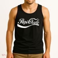 Papi Chulo Mexican Dad Father's Dad Chingon Fathers Day Tank Top thumb 3