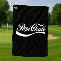 Papi Chulo Mexican Dad Father's Dad Chingon Fathers Day Golf Towel thumb 1