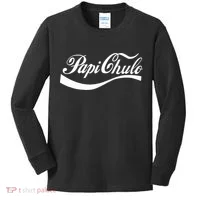 Papi Chulo Mexican Dad Father's Dad Chingon Fathers Day Kids Long Sleeve Shirt thumb 0