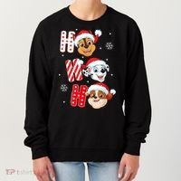 Pawpatrol Chase Marshall Rubble Christmas Santa Hats Women's Sweatshirt thumb 0