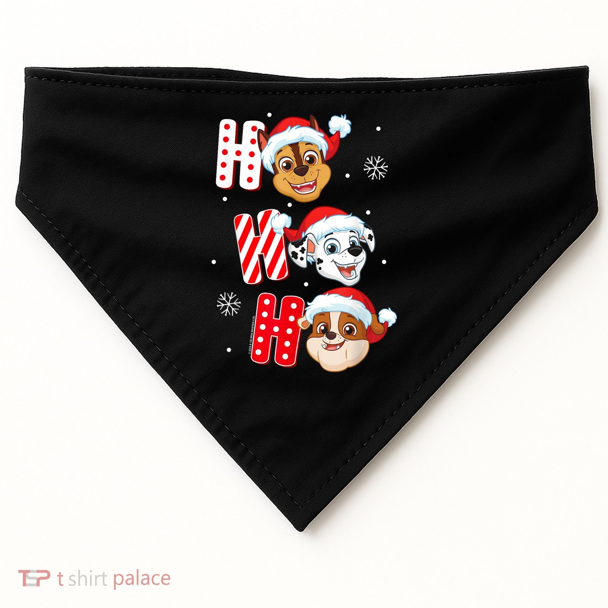 Pawpatrol Chase Marshall Rubble Christmas Santa Hats USA-Made Doggie Bandana