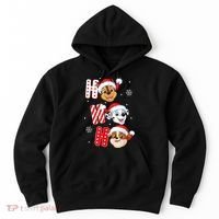 Pawpatrol Chase Marshall Rubble Christmas Santa Hats Hoodie thumb 0