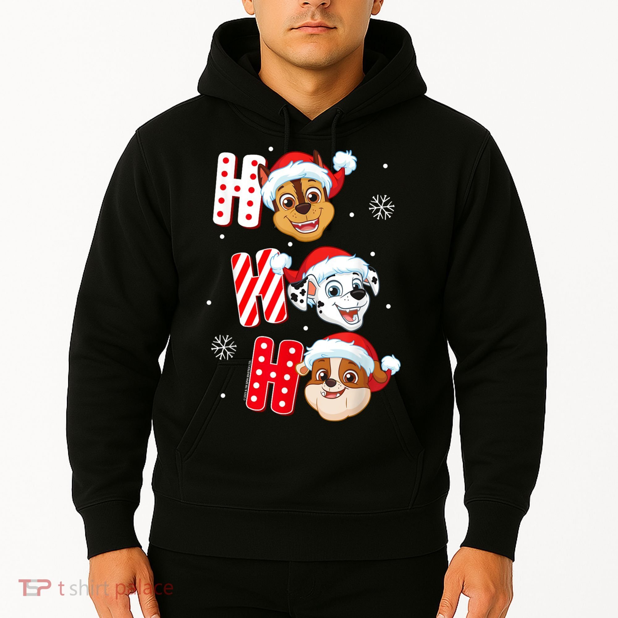 Pawpatrol Chase Marshall Rubble Christmas Santa Hats Hoodie