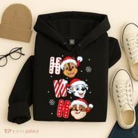 Pawpatrol Chase Marshall Rubble Christmas Santa Hats Hoodie thumb 4