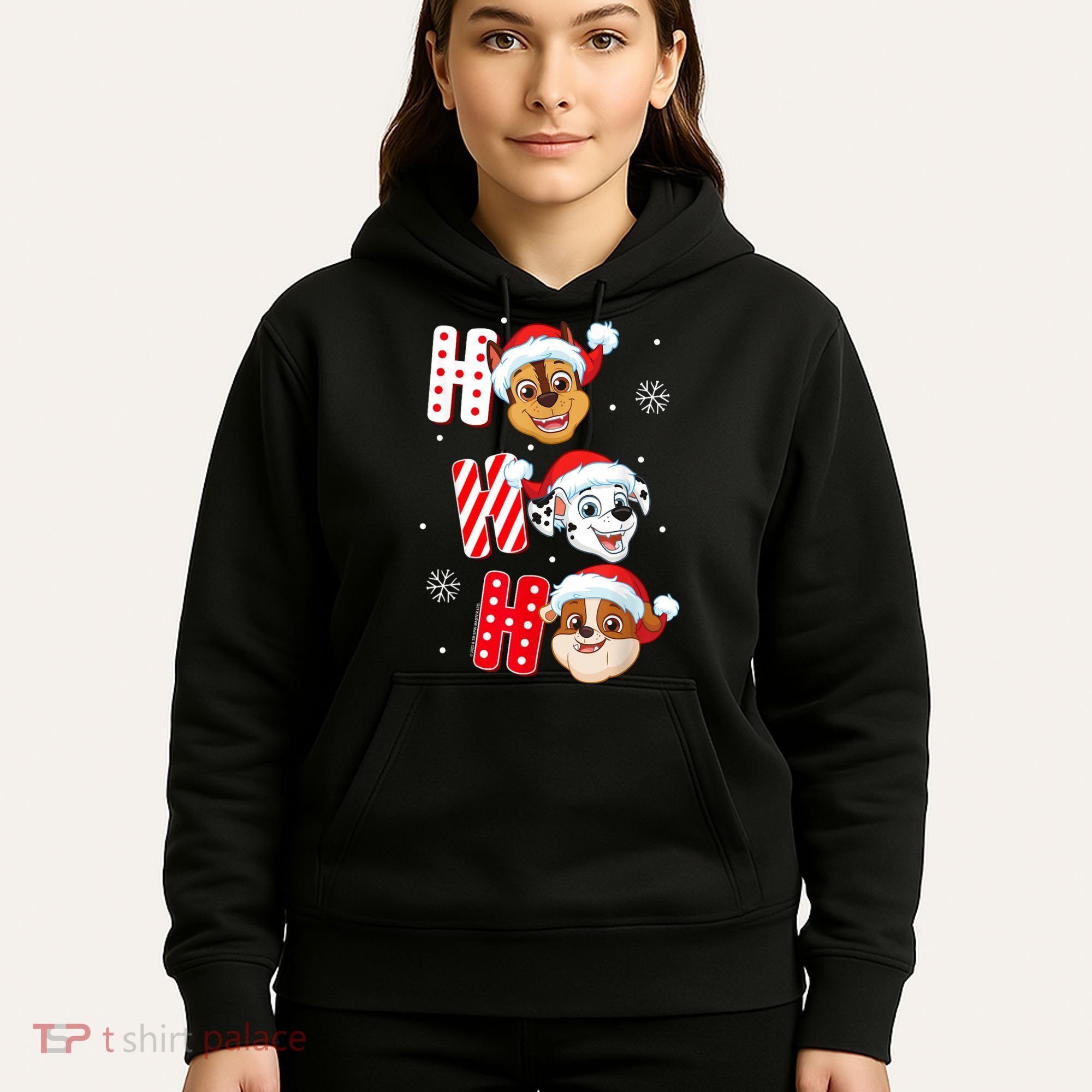 Pawpatrol Chase Marshall Rubble Christmas Santa Hats Hoodie