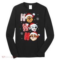 Pawpatrol Chase Marshall Rubble Christmas Santa Hats Long Sleeve Shirt thumb 0