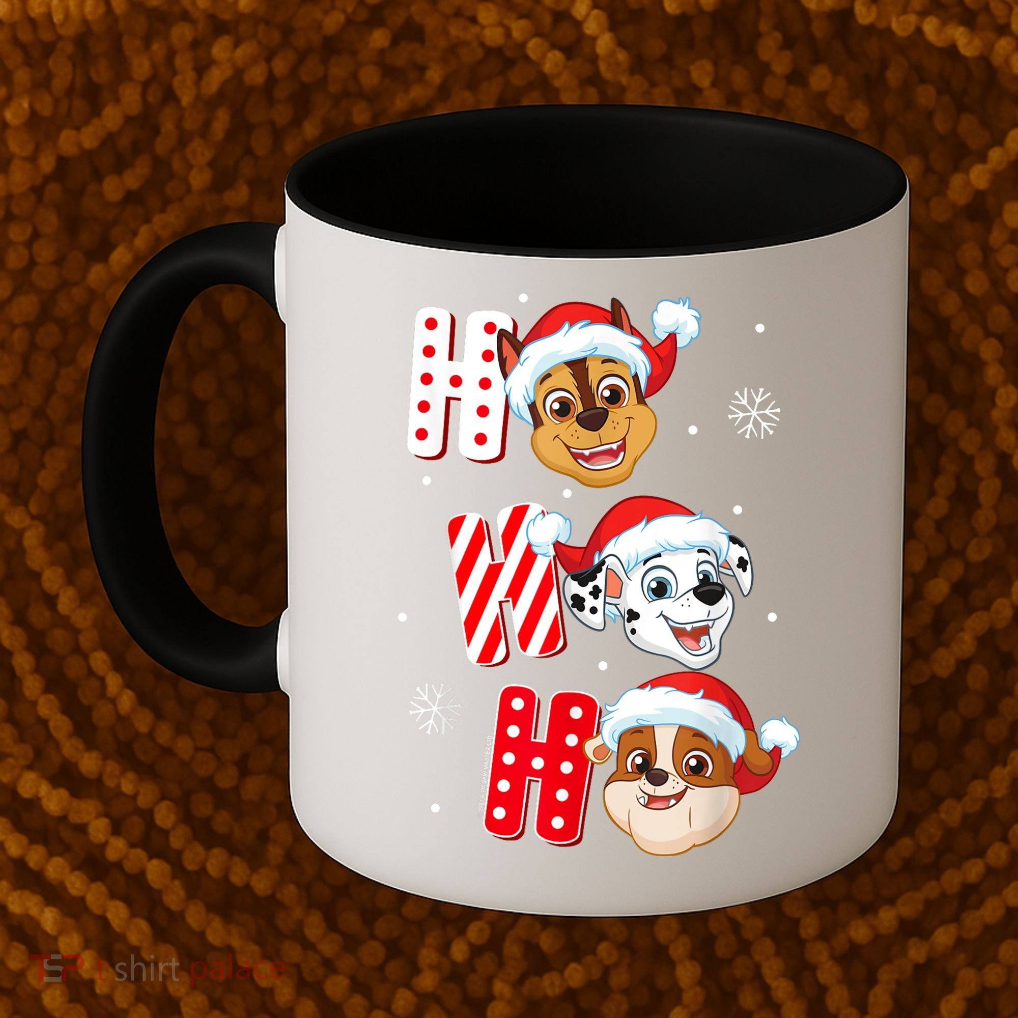 Pawpatrol Chase Marshall Rubble Christmas Santa Hats Coffee Mug