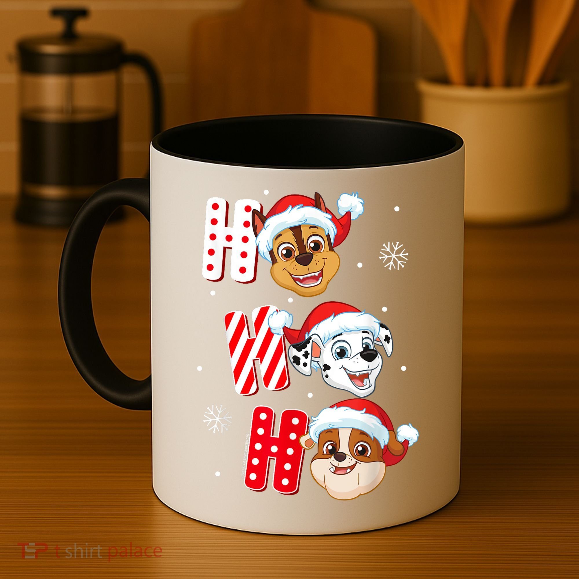 Pawpatrol Chase Marshall Rubble Christmas Santa Hats Coffee Mug