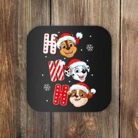 Pawpatrol Chase Marshall Rubble Christmas Santa Hats Coaster thumb 0