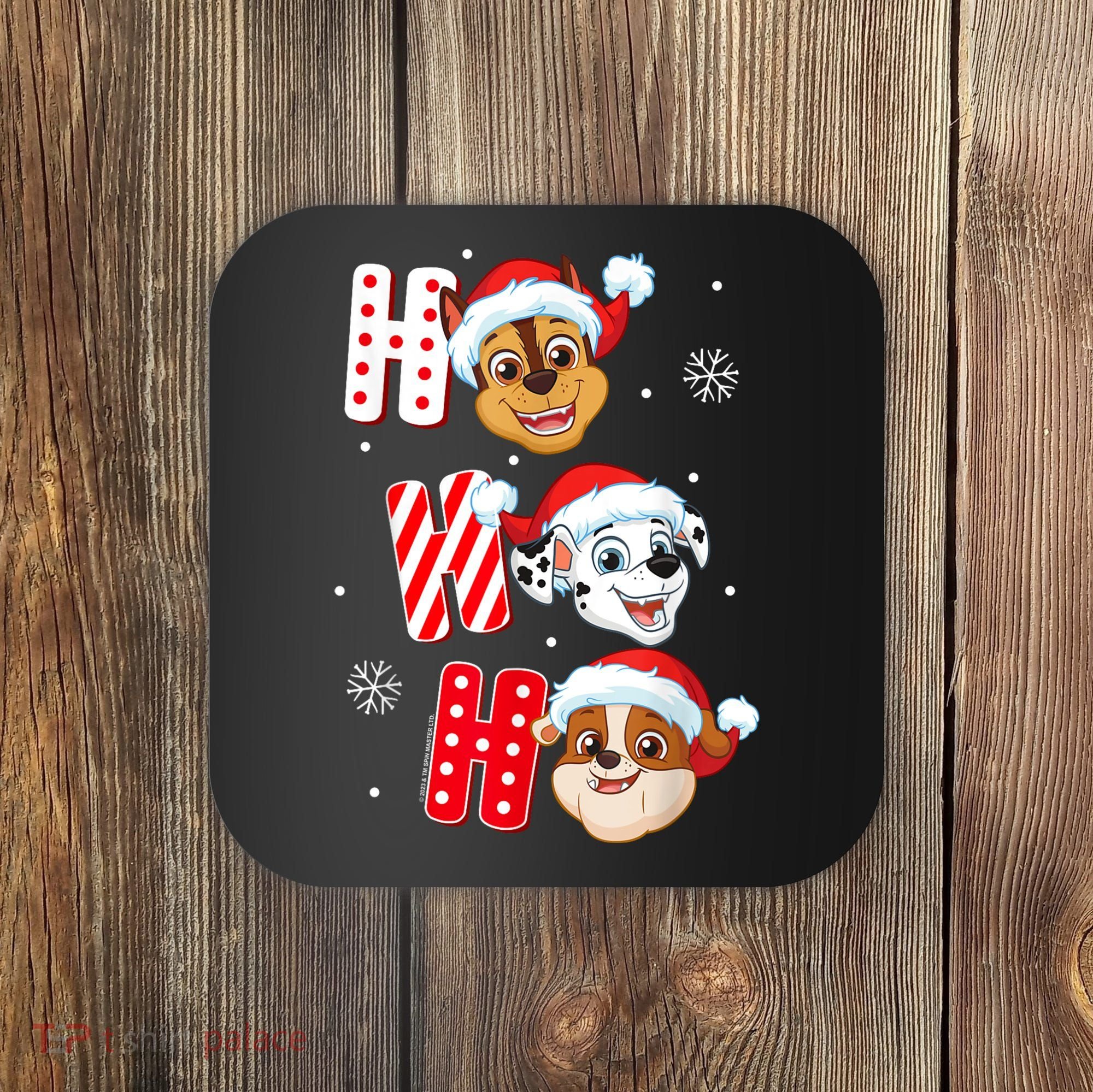 Pawpatrol Chase Marshall Rubble Christmas Santa Hats Coaster