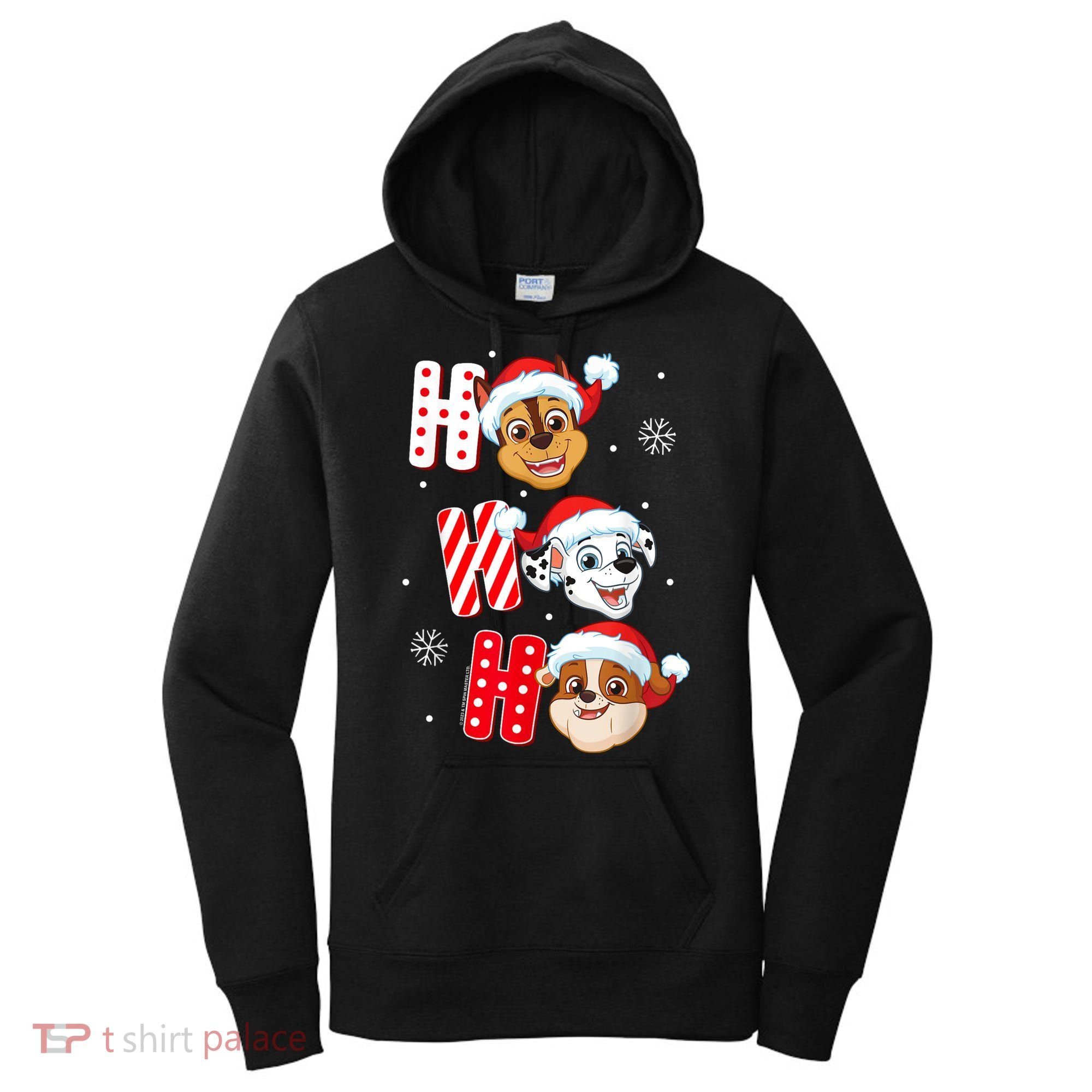 Pawpatrol Chase Marshall Rubble Christmas Santa Hats Women's Hoodie