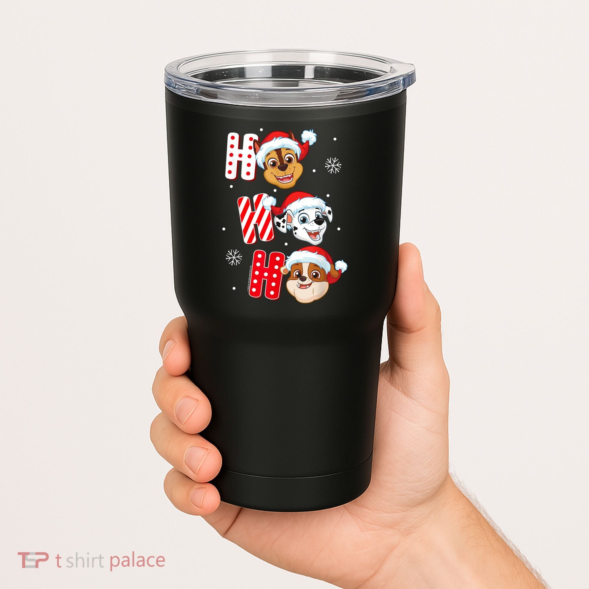 Pawpatrol Chase Marshall Rubble Christmas Santa Hats Tumbler
