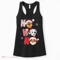 Pawpatrol Chase Marshall Rubble Christmas Santa Hats Women's Tank Top thumb 0