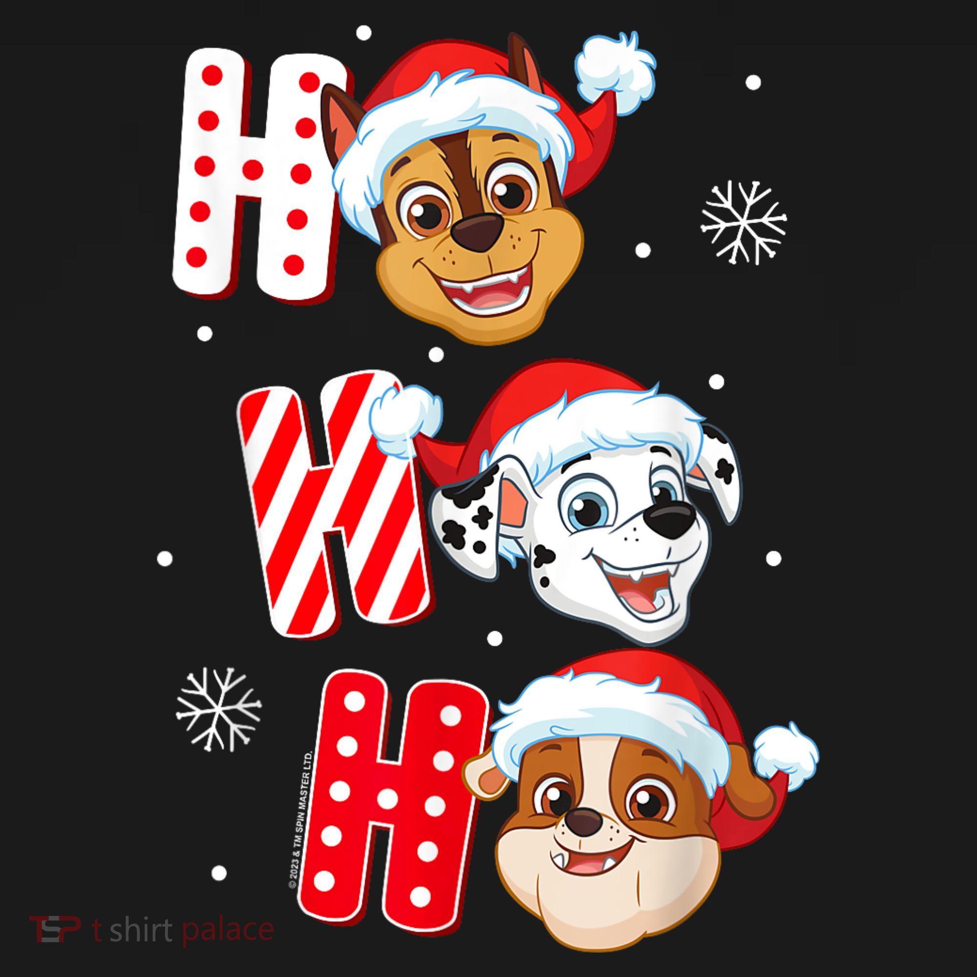 Pawpatrol Chase Marshall Rubble Christmas Santa Hats Women's Tank Top