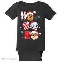 Pawpatrol Chase Marshall Rubble Christmas Santa Hats Baby Bodysuit thumb 0