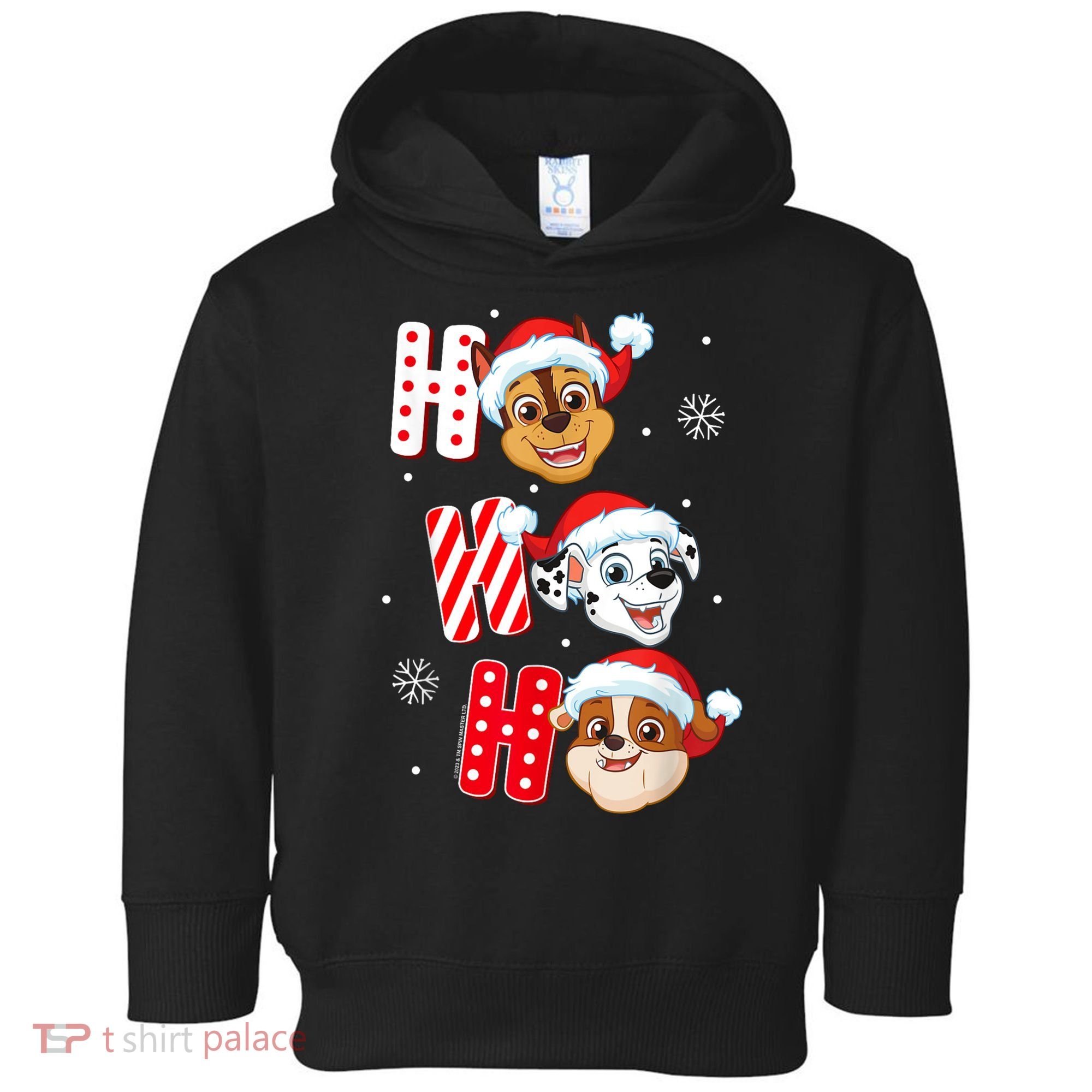 Pawpatrol Chase Marshall Rubble Christmas Santa Hats Toddler Hoodie