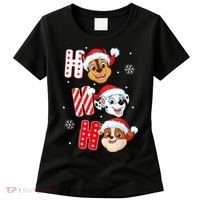 Pawpatrol Chase Marshall Rubble Christmas Santa Hats Women's T-Shirt thumb 0