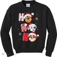Pawpatrol Chase Marshall Rubble Christmas Santa Hats Kids Sweatshirt thumb 0