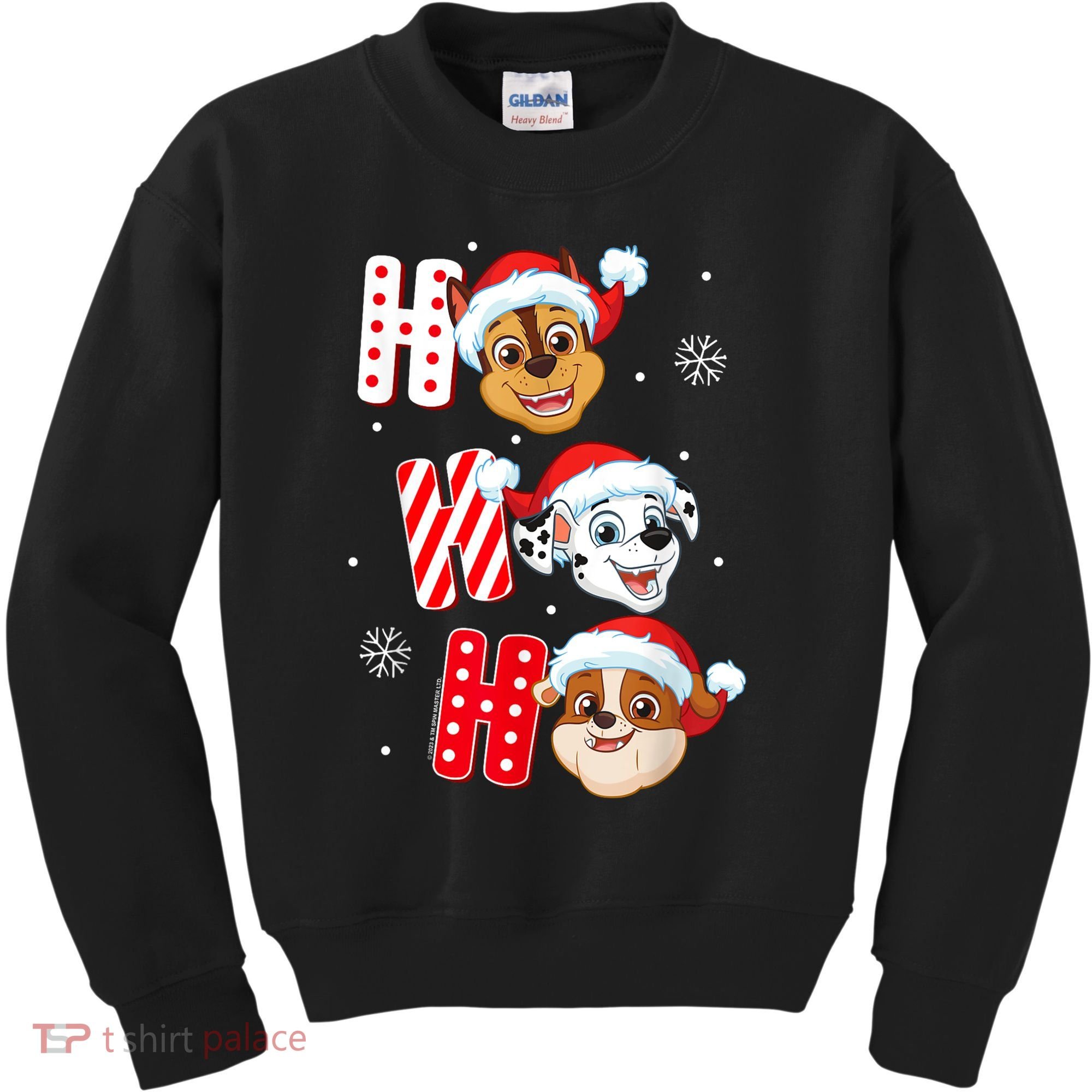 Pawpatrol Chase Marshall Rubble Christmas Santa Hats Kids Sweatshirt