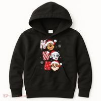 Pawpatrol Chase Marshall Rubble Christmas Santa Hats Kids Hoodie thumb 0