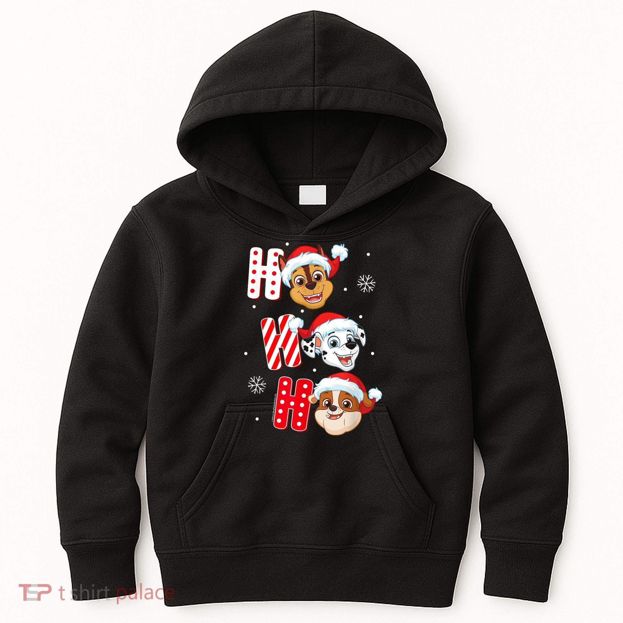 Pawpatrol Chase Marshall Rubble Christmas Santa Hats Kids Hoodie