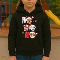 Pawpatrol Chase Marshall Rubble Christmas Santa Hats Kids Hoodie thumb 3