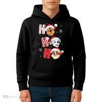 Pawpatrol Chase Marshall Rubble Christmas Santa Hats Kids Hoodie thumb 4