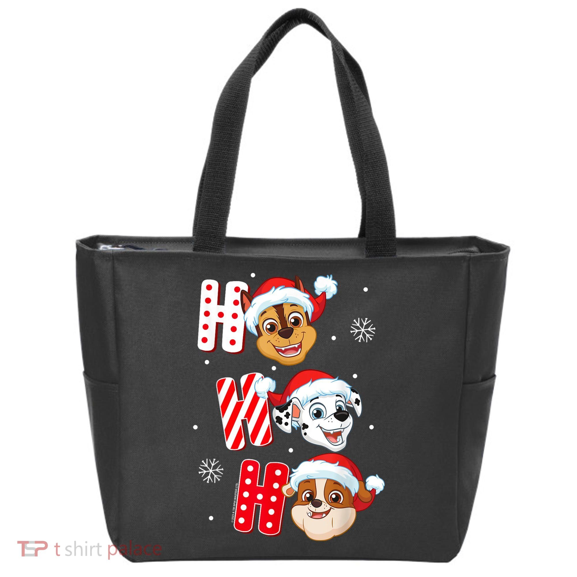 Pawpatrol Chase Marshall Rubble Christmas Santa Hats Tote Bag