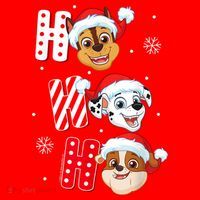 Pawpatrol Chase Marshall Rubble Christmas Santa Hats Santa Hat thumb 1