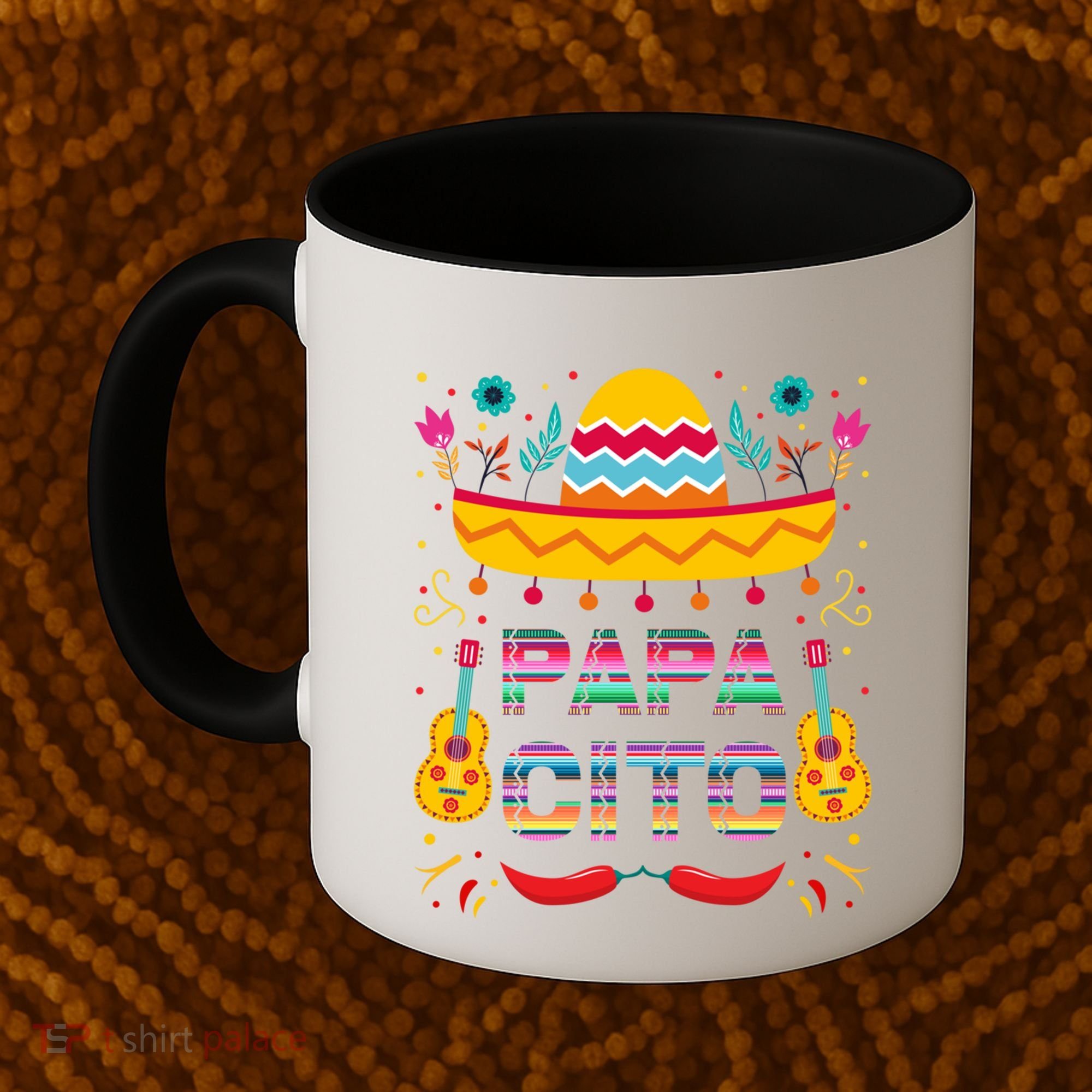 Papa Cito Mexican Costume For Dad Papa Father Cute Gift Coffee Mug