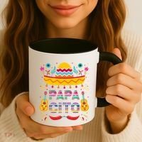 Papa Cito Mexican Costume For Dad Papa Father Cute Gift Coffee Mug thumb 3