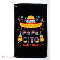 Papa Cito Mexican Costume For Dad Papa Father Cute Gift Golf Towel thumb 0