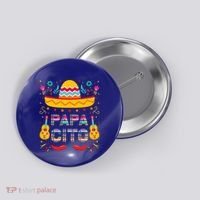 Papa Cito Mexican Costume For Dad Papa Father Cute Gift Button thumb 0