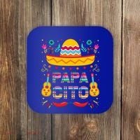 Papa Cito Mexican Costume For Dad Papa Father Cute Gift Coaster thumb 0