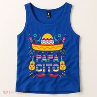 Papa Cito Mexican Costume For Dad Papa Father Cute Gift Tank Top thumb 2