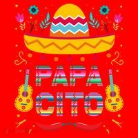 Papa Cito Mexican Costume For Dad Papa Father Cute Gift Santa Hat thumb 1