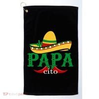 Papa Cito Mexican Sombrero Cinco De Mayo Gift Golf Towel thumb 0