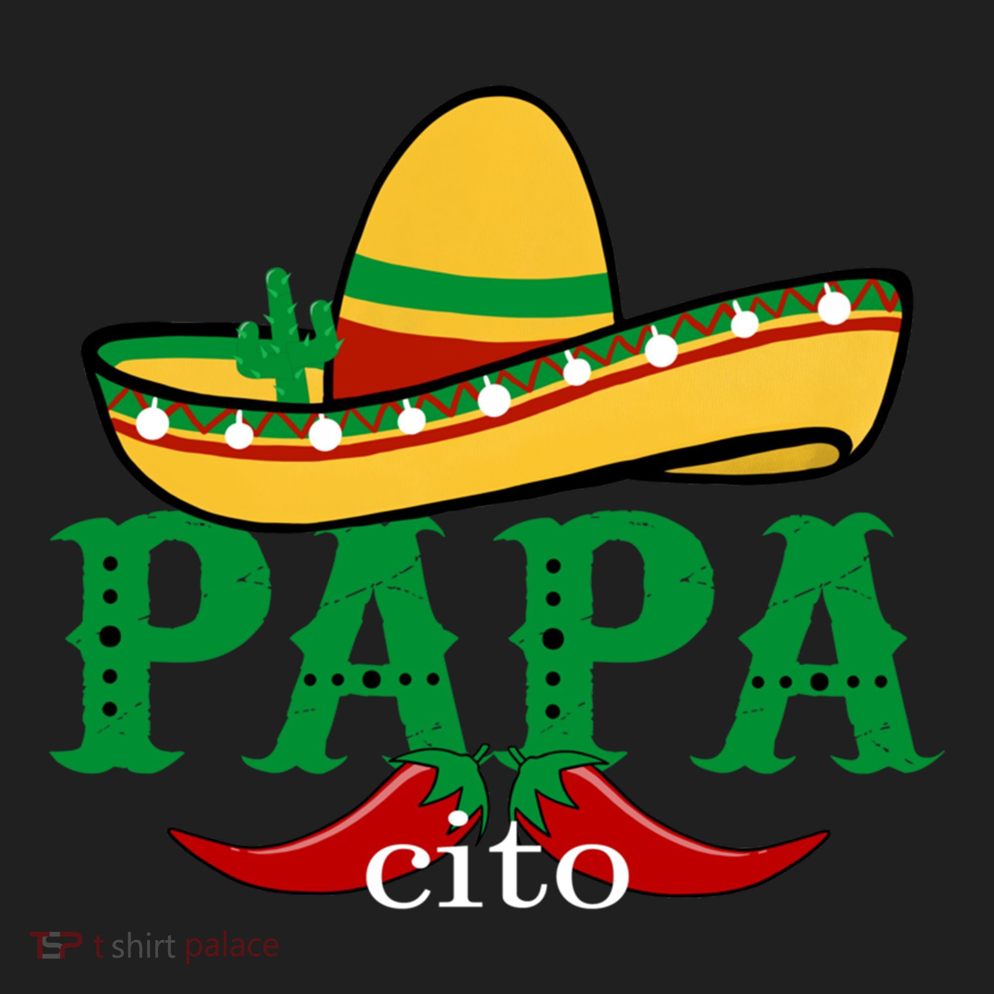 Papa Cito Mexican Sombrero Cinco De Mayo Gift Golf Towel