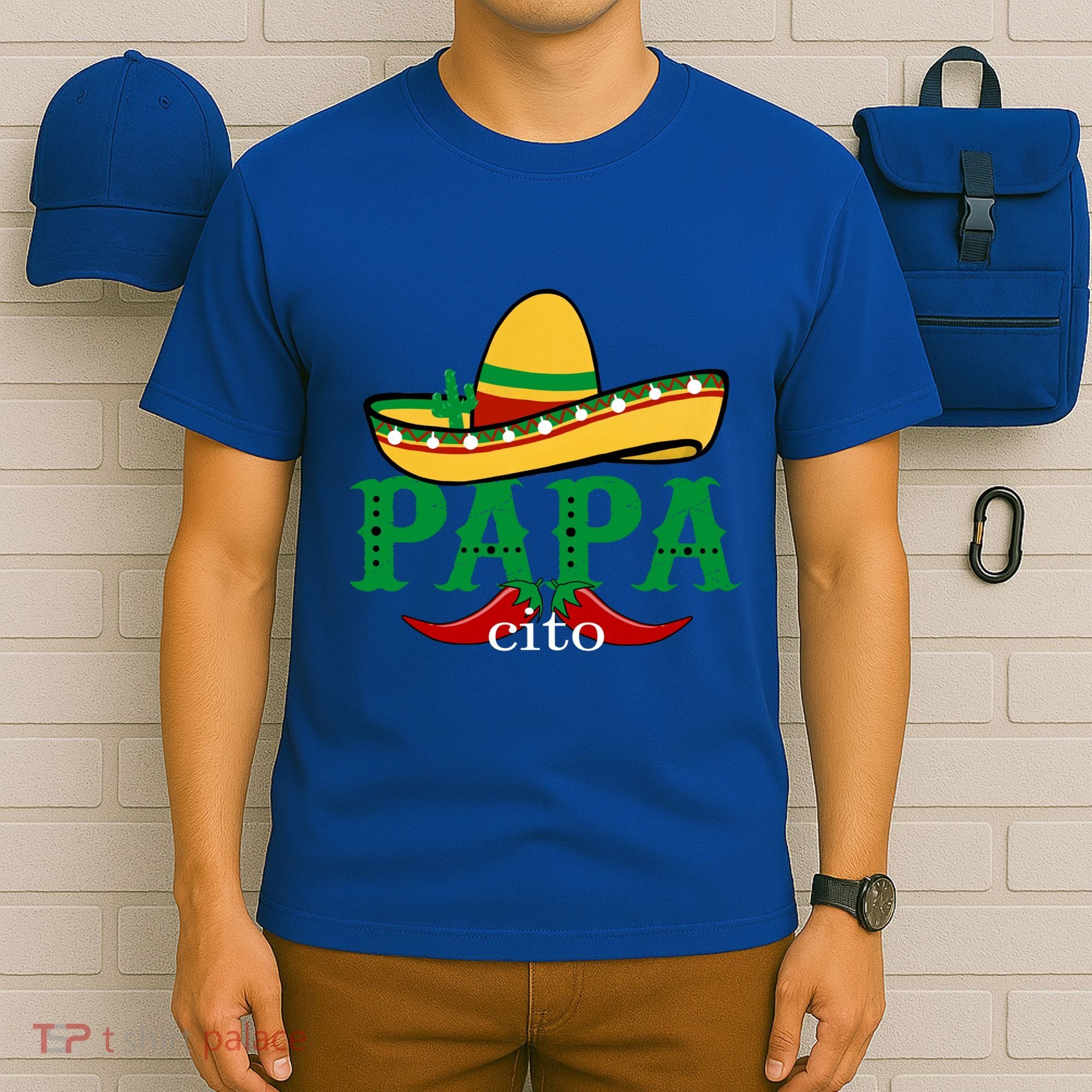 Papa Cito Mexican Sombrero Cinco De Mayo Gift T-Shirt
