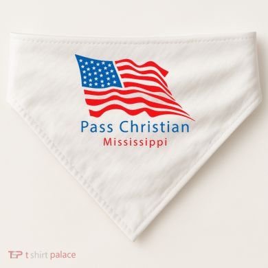 Pass Christian Mississippi USA-Made Doggie Bandana