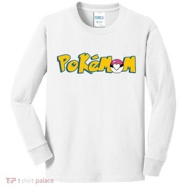Pokemom Cute Mom Gift Kids Long Sleeve Shirt
