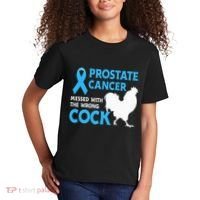 Prostate Cancer Messed With The Wrong Cock Cancer Awareness Kids T-Shirt thumb 2