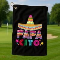 Papa Cito Mexican Cinco De Mayo Golf Towel thumb 1