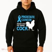 Prostate Cancer Messed With The Wrong Cock Cancer Awareness Hoodie thumb 2