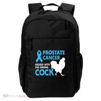 Prostate Cancer Messed With The Wrong Cock Cancer Awareness Backpack thumb 0