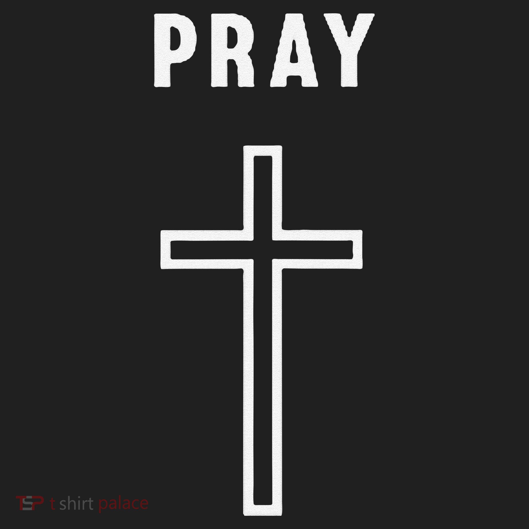 Pray Cross Minimalist Religious Hat
